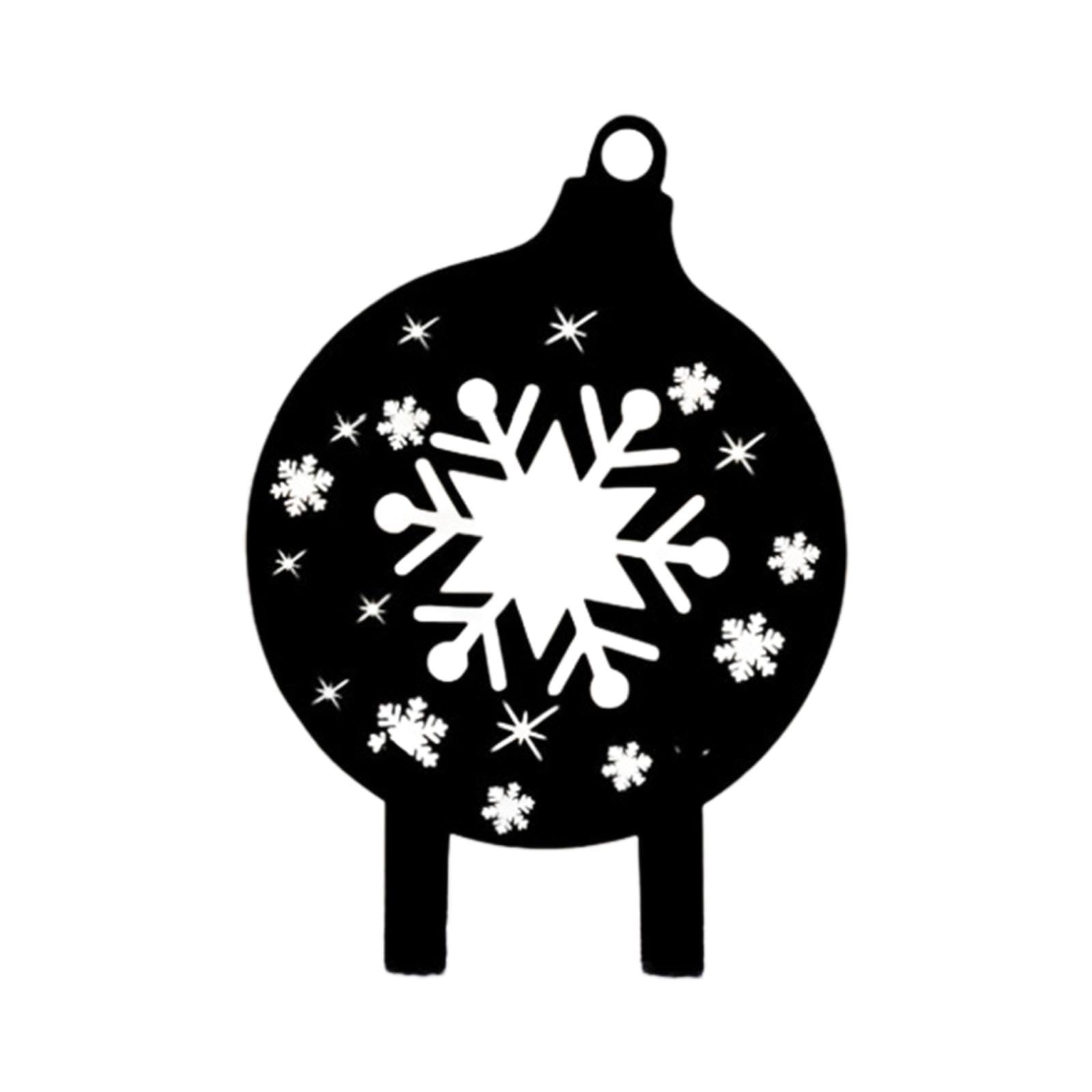 Christmas Yard Signs Decor Hollow Snowflake Stake for Home Walkway Landscape Style BHome & Garden|Home Dacor|Plaques & Signs|1 Christmas Yard Stake-image-6