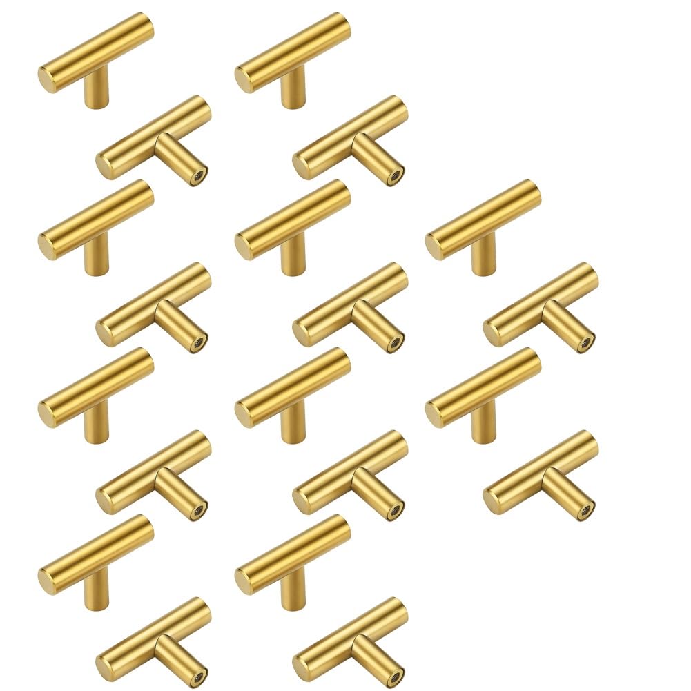 Gold Cabinet Knobs and Pulls Brushed Gold Dresser Drawer Pulls for Kitchen Cabinets and Dressers