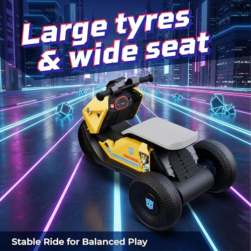 Image of Lifelong Transformers Kids Electric Bike | Rechargeable 6V Battery Kids EV Ride On with Foot Accelerator | Built-in Music with Bluetooth, USB Connectivity | BIS Certified EV Bike for 2-5 Yrs (LLEV999)