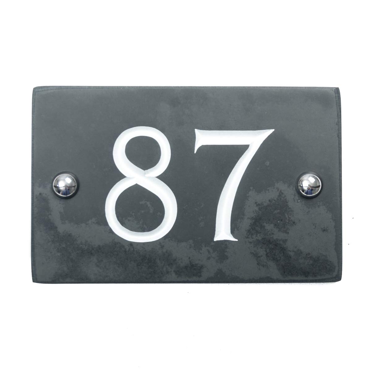 Slate Engraved House Number 87