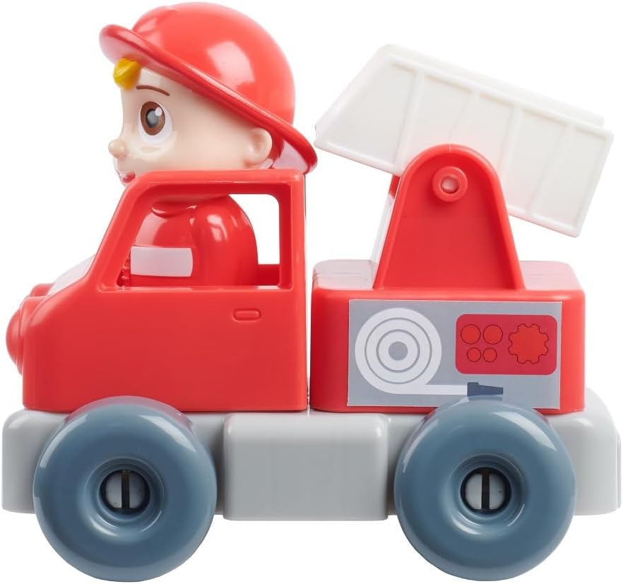 Cocomelon Build A Vehicle Playset, Includes 3 Vehicle Sets, Styles May Vary, Officially Licensed Kids Toys for Ages 18 Month by Just Play