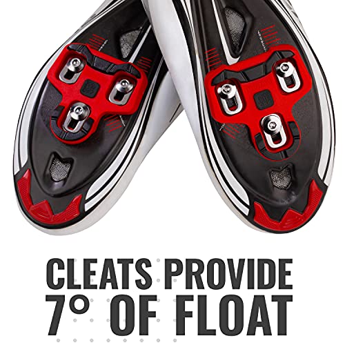 Pro Bike Tool Bike Cleats Compatible With Look Keo Pedals (7 Degree Float) For Clipless Men & Women Cycle Shoes - Bicycle Cleat Set For Indoor & Road Cycling #TOP7