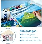 PATIKIL 10 x 10 Inch Wood Canvas Panels, 10pcs Unfinished Wooden Frame Square Art Board for Crafts Oil Paint Pouring Acrylics Painting DIY