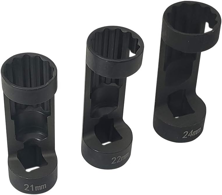 Generic,Sterose 5 Pcs Strut Nut Socket Set 12 Point Sockets 12 Drive 18-24mm Impact Socket Removal Tools