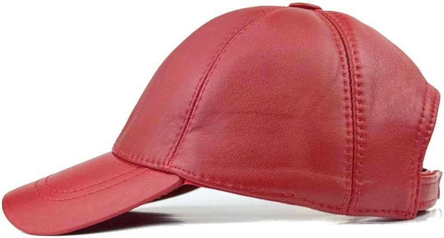 Real Leather Ball Cap for Men and Women Adjustable Dad Hat Sport Visor