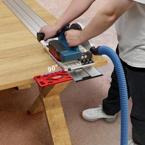 CNC-gefräster 90° Winkelanschlag für Bosch FSN Führungsschiene – Präziser, Vertikaler Schnitt für Holz- und DIY-Projekte – Kompatibel mit Bosch FSN Systemen, Ideal für Holzplattenschneidarbeiten