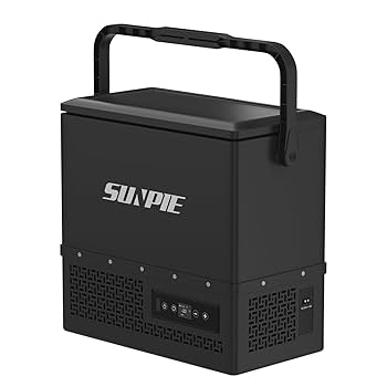 SUNPIE ポータブル冷蔵冷凍庫　車載冷蔵庫 15L Amazon.co.jp: 「SUNPIE」車載冷蔵庫 15L 小型 着脱式バッテリー