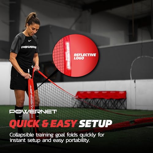 image for PowerNet Portable Soccer Tennis Net & Pickleball Net, Durable Weighted