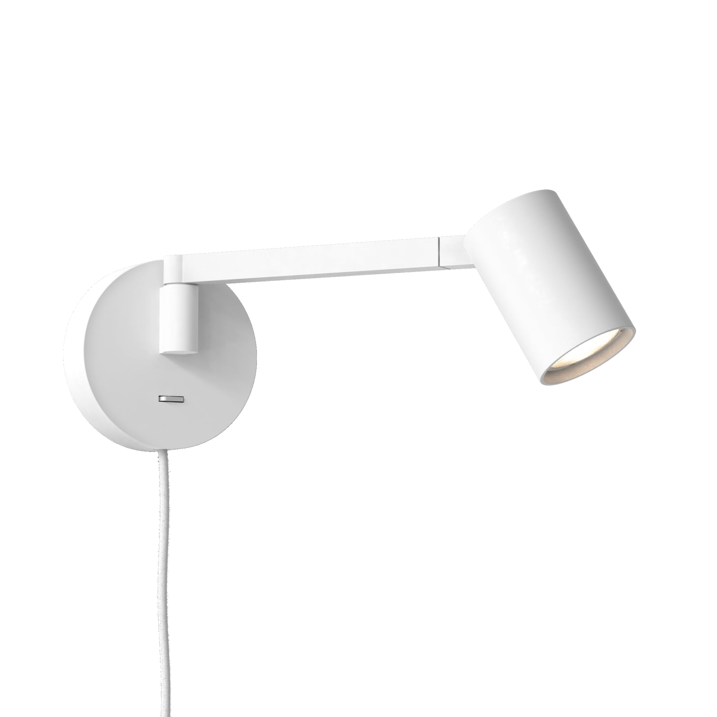 Ascoli Swing Plug In Matt White Reading Light Astro