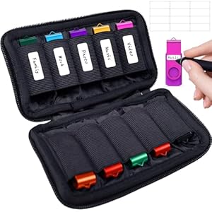 Funda para unidad flash, soporte para unidad USB, bolsa de almacenamiento para pulgar, peso ligero y fácil de poner en el bolso, protege y almacena objetos pequeños, organizador de accesorios