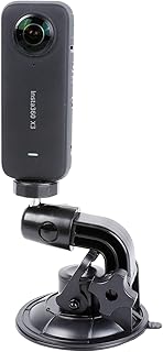 PellKing Heavy Duty Camera Car Windshield Mount 360 Degree Rotation Adjustment Suction Cup Mount for Insta360 X3/X2/X