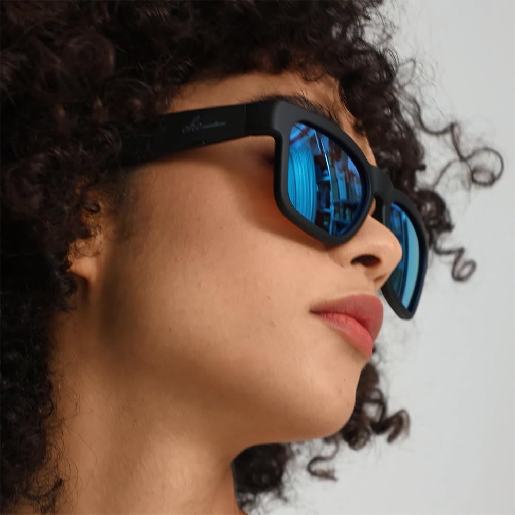OhO sunshine Water Resistant Audio Sunglasses,Fashionable Bluetooth Sunglasses to Listen Music and Make Phone Calls,UV400 Polarized Lens
