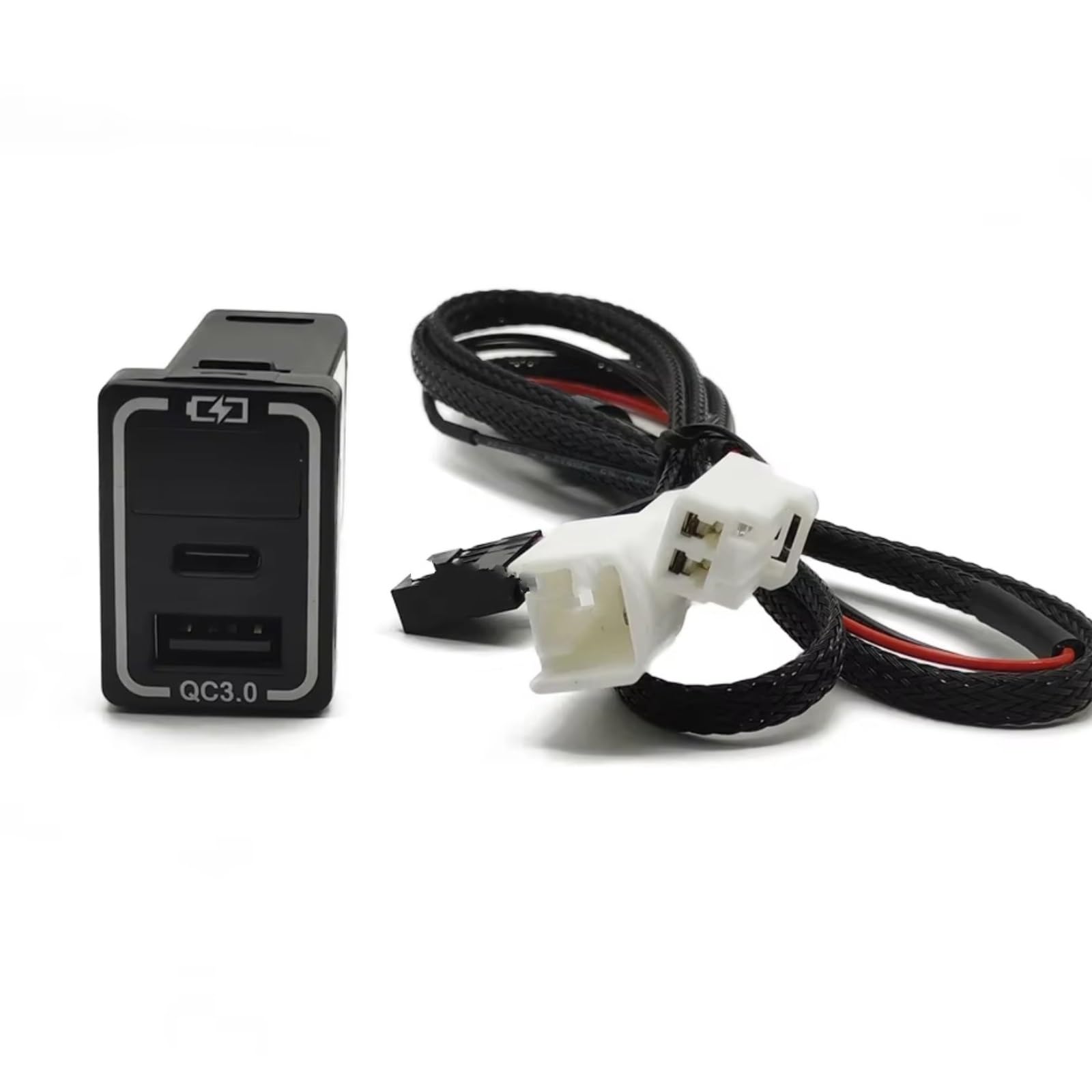 Porta USB Centrale Compatibile Con Toyota Per Camry Per Land Per Cruiser Car Dual QC3.0 Tipo C Auto Caricabatterie Telefono Auto Veicolo Rapido Porta USB
