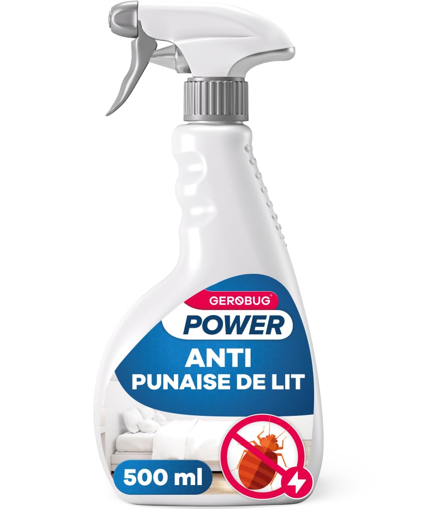 GEROBUG® Spray anti-punaises de lit 500 ml - Un moyen efficace pour lutter contre les punaises de lit