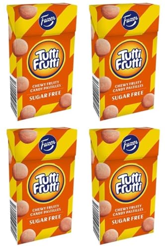 Fazer tutti frutti azúcar pastores sin azúcar 4 Box von 40 g 5,6 Unzen