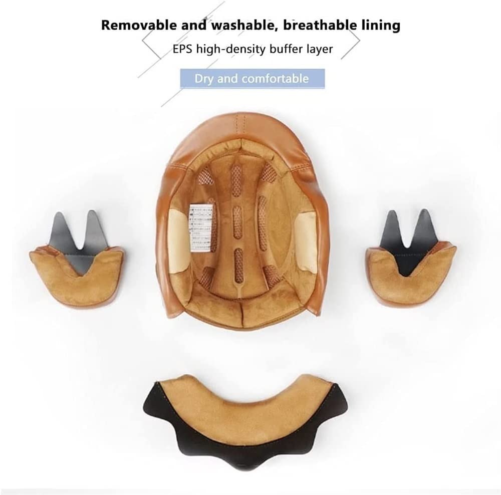 Półkask motocyklowy, półkask Jet-Helmet, otwarty kask z podwójną osłoną przeciwsłoneczną + regulowana klamra Quick Release, do kasku pilota skutera Cruiser Motorower, zatwierdzony przez ECE/DOT (Colo