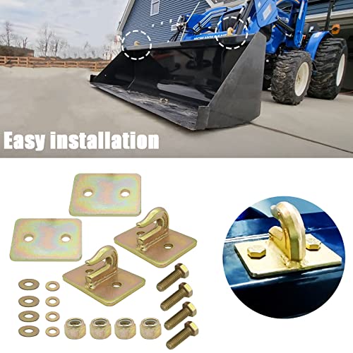 Tractor Bucket Hooks 5/16, Tractor Bucket Grab Hooks 5/16, Tractor Grab Hooks, Heavy Duty Grab Hooks For Loader Tractor Bucket (2 Pack) #TOP5