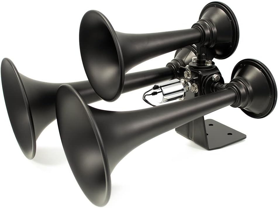 HornBlasters Rhino Horn Only (Black) - 3 Trumpets - Big Sound