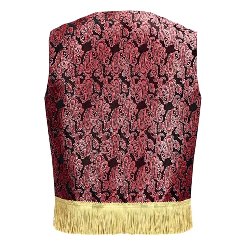 Kids Boys Halloween Sleeveless Arab Prince Dress Up Arabian Vest Waistcoat for Role Play Themed Party2