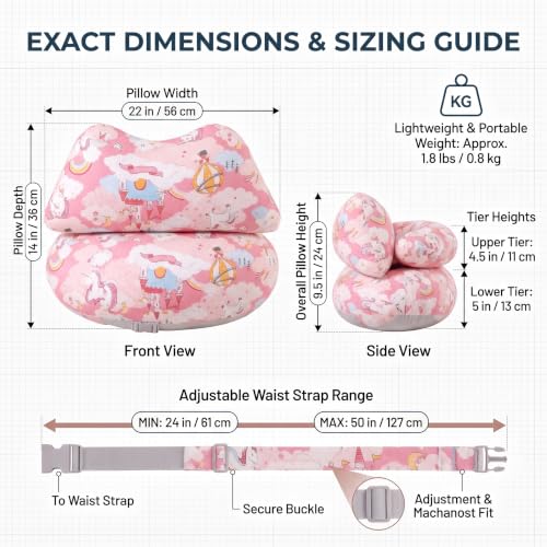 Image of Proliva Feeding Pillow for New Born Baby with Detachable Cover Breast Feeding & Maternity Nursing Pillow for Breastfeeding Support for Baby Feeding Pillow for Mom