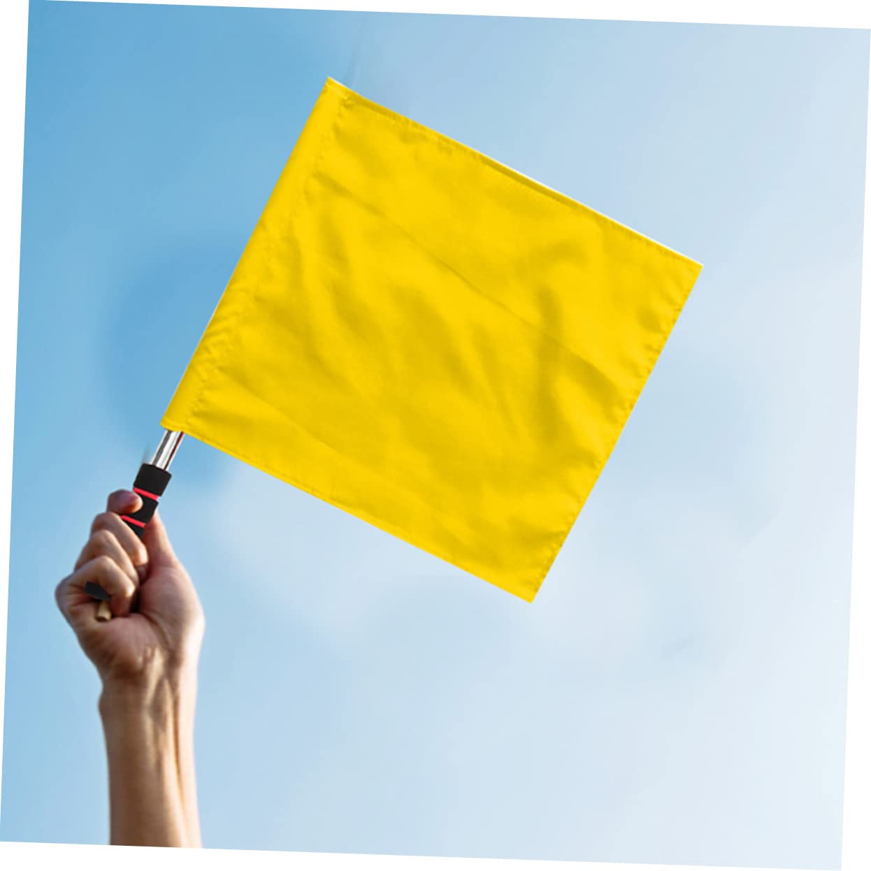 FOYTOKI Conducting Flags 2pcs Referee Flag Set for School Games Made of Strong Material for Long-lasting Use