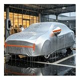 Copertura Auto per BMW X4 G02 2019‑2026, Telo Copriauto Esterno, Impermeabile, Traspirante, Antipolvere, Anti-UV. Con Cerniera Laterale e Strisce Riflettenti Integrate w940e