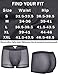 Avidlove Mens Underwear Trunk Breathable Mesh Boxer Briefs Sexy Lingerie Boxer Shorts for Men Grey L