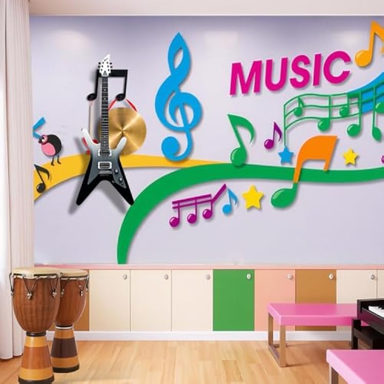 1 Guitar Hook - Musical Note Guitar Wall Mount Solid Wood Wall Hanging Musical Note Shape Multifunctional Wall Rack Guitar Bass Violin Erhu Hulusi Universal Display Rack