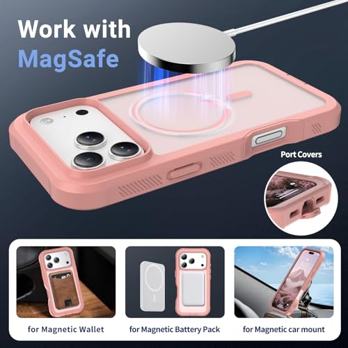 jaroco Magnetic for iPhone 17 Pro Max Case Heavy Duty Protection Pink by jaroco - Used condition - Image 3