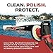 Shurhold 3101 Dual Action Random Orbital Car Boat Buffer Polisher Starter Kit with 16oz Pro Polish Wax & Sealant, 6.5” Foam Pad, Microfiber Towel, and Carrying Bag , Red