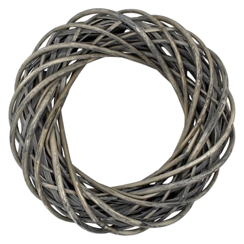 Deko Weidenkranz grau - 30 cm - Rattankranz zum Dekorieren - Weide Türkranz Tischkranz Adventskranz Dekokranz Holzkranz Rattan Kranz aus Holz geflochten zum Dekorieren Deko Weidenkranz grau - 30 cm - Rattankranz zum Dekorieren - Weide Türkranz Tischkranz Adventskranz Dekokranz Holzkranz Rattan Kranz aus Holz geflochten zum Dekorieren