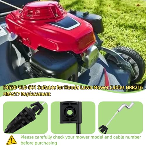 54530-vl0-s01 Brake Cable,for Honda Lawn Mower Brake Cable,for Honda Mower Drive Cable,Walk-Behind Lawn Mower Brake Drive Cable , for Honda HRR216 Cable and for Honda HRX217 Cable Replacement