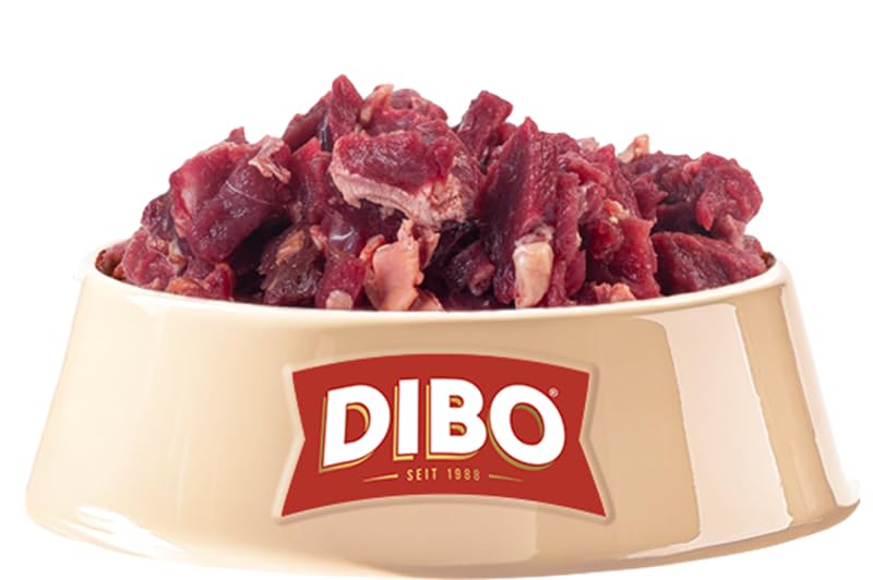 DIBO Rindfleisch für Katzen, 12 x 500g-Beutel, Tiefkühlfutter, gesunde, natürliche Ernährung für Katzen, Katzenfutter, Barf