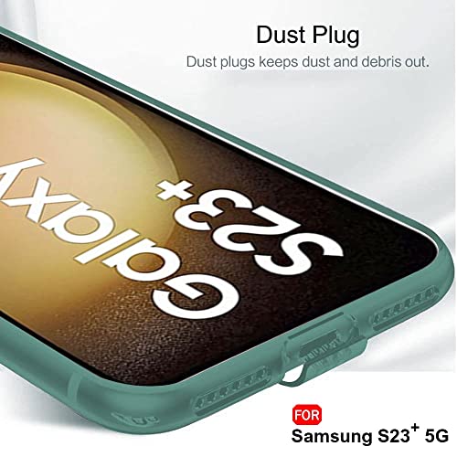 Image of TheGiftKart Back Cover Soft Case for Samsung Galaxy S23 Plus 5G | Best Camera Protection | Inbuilt Dust Plugs & Anti-Slip Grip | Ultra Clear Slim Back Cover Case (Silicone, Transparent)