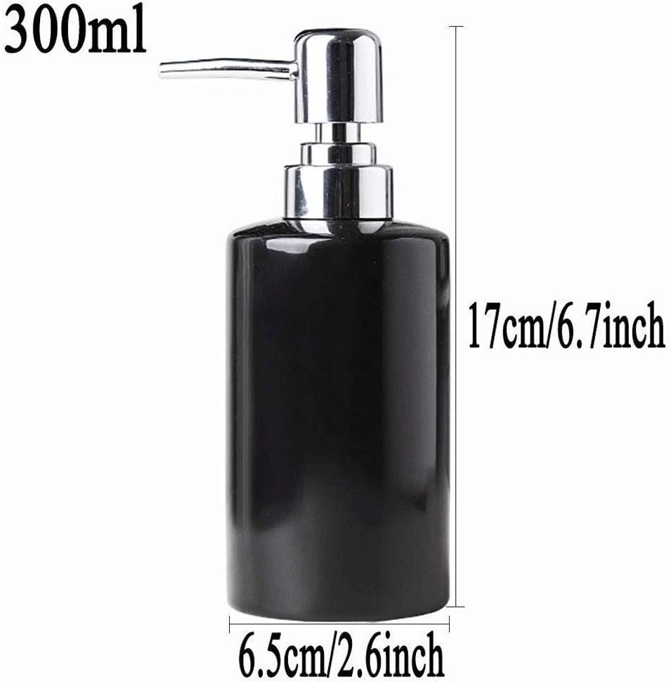 Soap Dispenser, Square Countertop Soap Dispenser, Suitable for All Kinds Liquid Soap or Lotion in Bathroom(E)