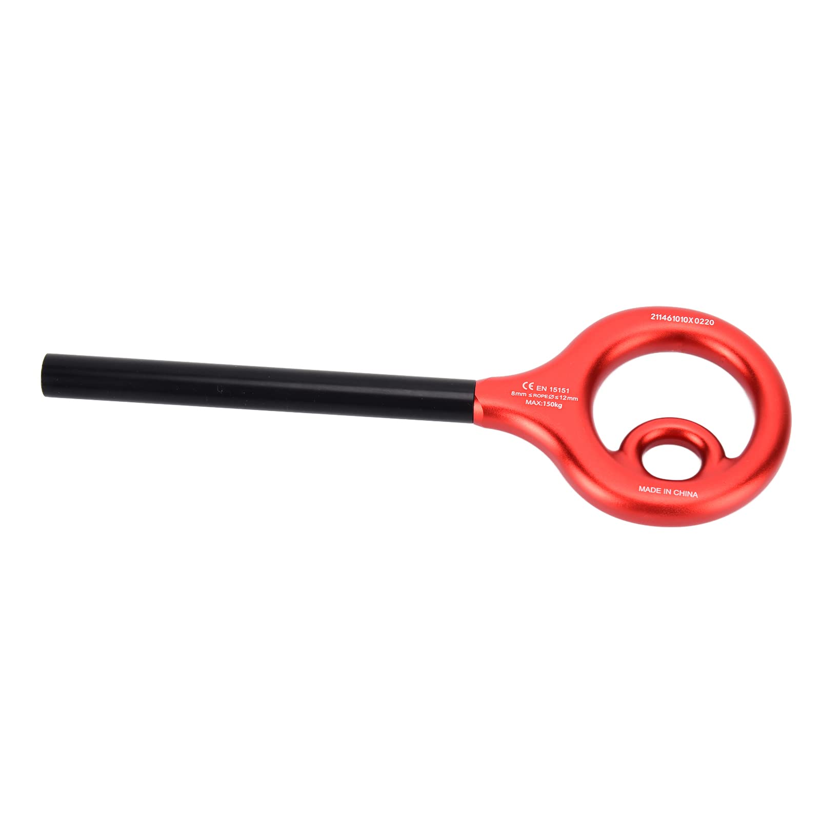 Acouto Descendiente de aparejo de 9 formas para escalada en roca y descenso de velocidad eficiente, aluminio ligero y diseño fácil de usar