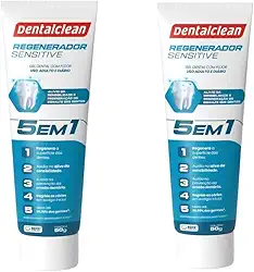 Kit Gel Dental Regenerador Sensitive 5 em 1 com Flúor – Proteção Avançada Contra Sensibilidade – 90g cada (2)