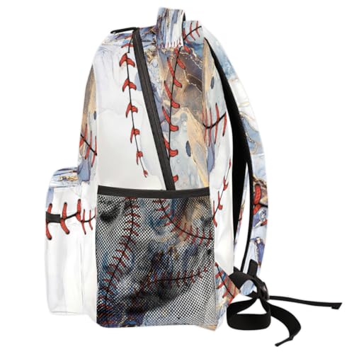 Sac à dos imprimé marbre grand format mixte pour école et voyage - 4