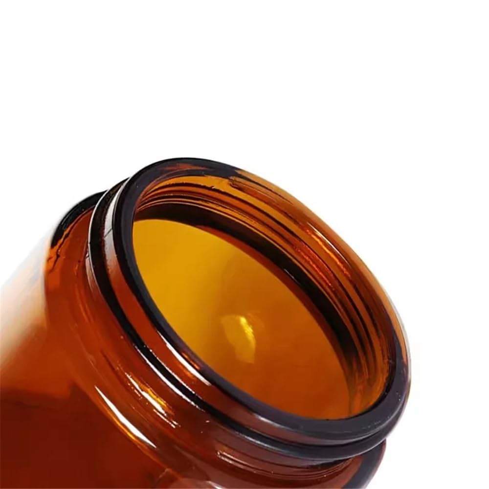 Equipos y suministros de laboratorio Botella de vidrio marrón boca grande, botella muestreo, reactivo ancha, cristalería laboratorio, 60 ml, 100, 250, 500, 1000