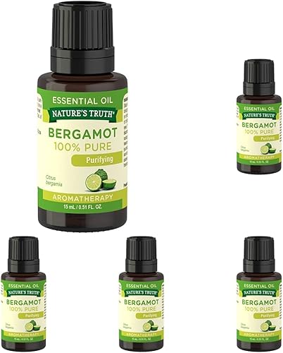 Nature's Truth Vitaminas Aceite esencial de bergamota, bergamota, 0.51 onzas líquidas (paquete de 5)