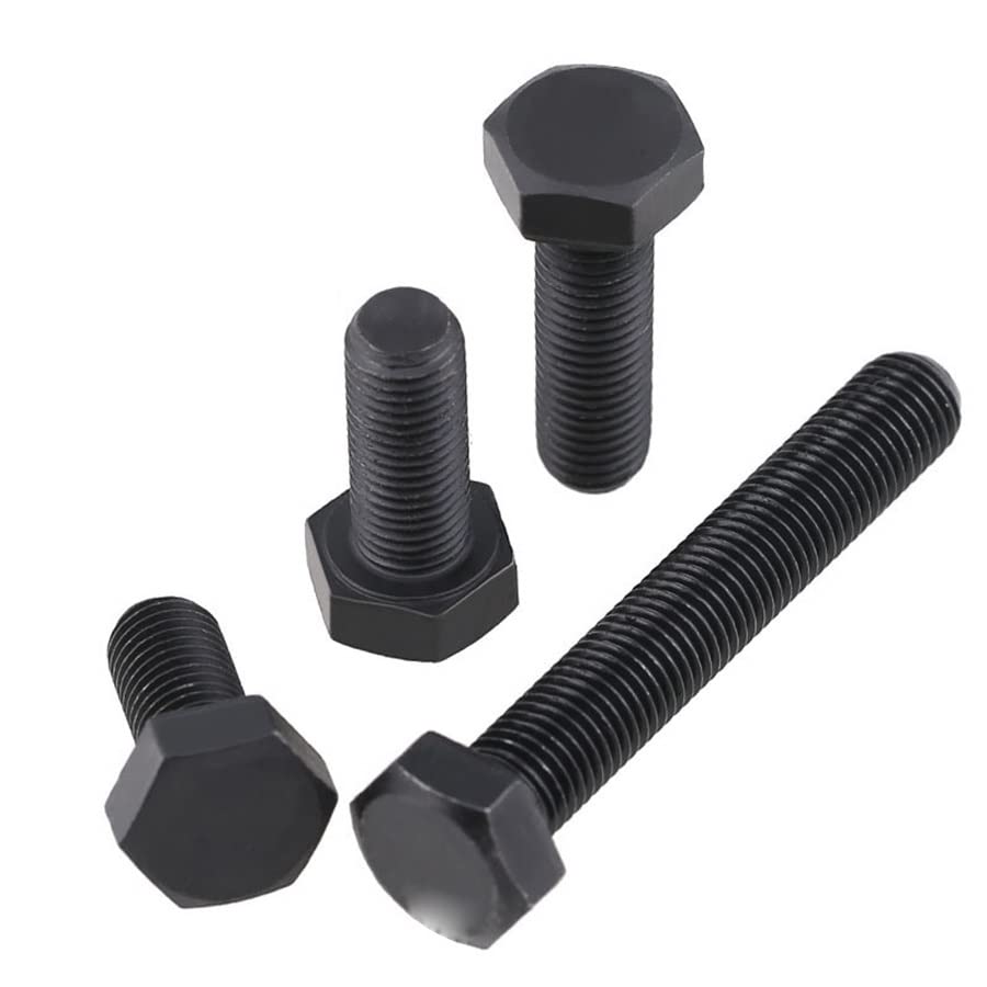 Bullone Esagonale M8 X 1.0mm X 25mm Passo Fine, Alta Resistenza Grado 8.8, Colore Nero - Foto 4