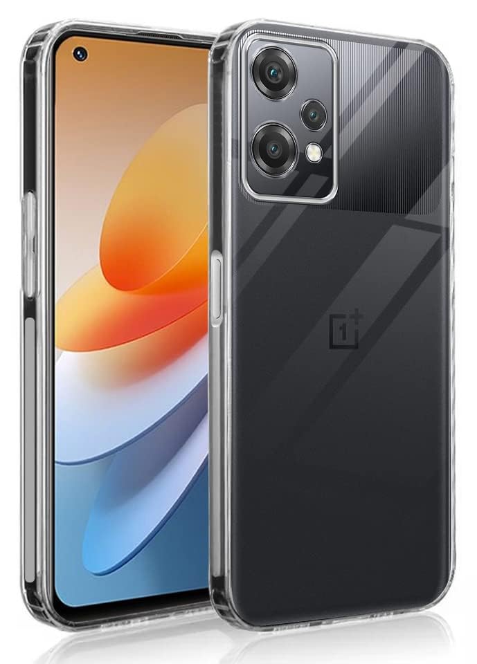 Image of Jkobi Back Cover for OnePlus Nord CE 2 Lite (Silicone Clear Shockproof Case with Camera Protection | Soft and Flexible | Transparent)