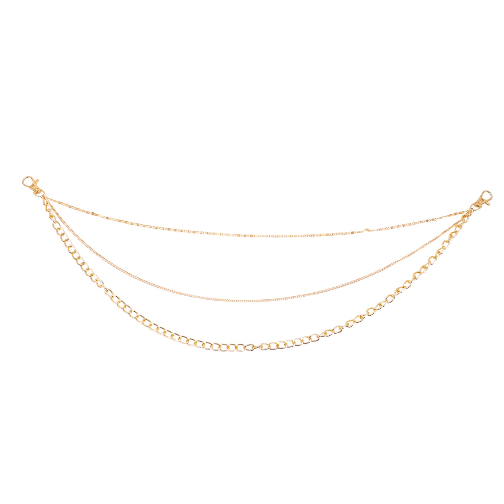 Holibanna 2pcs Metal Pants Chains for Men and Women Punk Style Decorative Waist Chains and Sturdy Jeans Accessories for Daily Wear and Parties