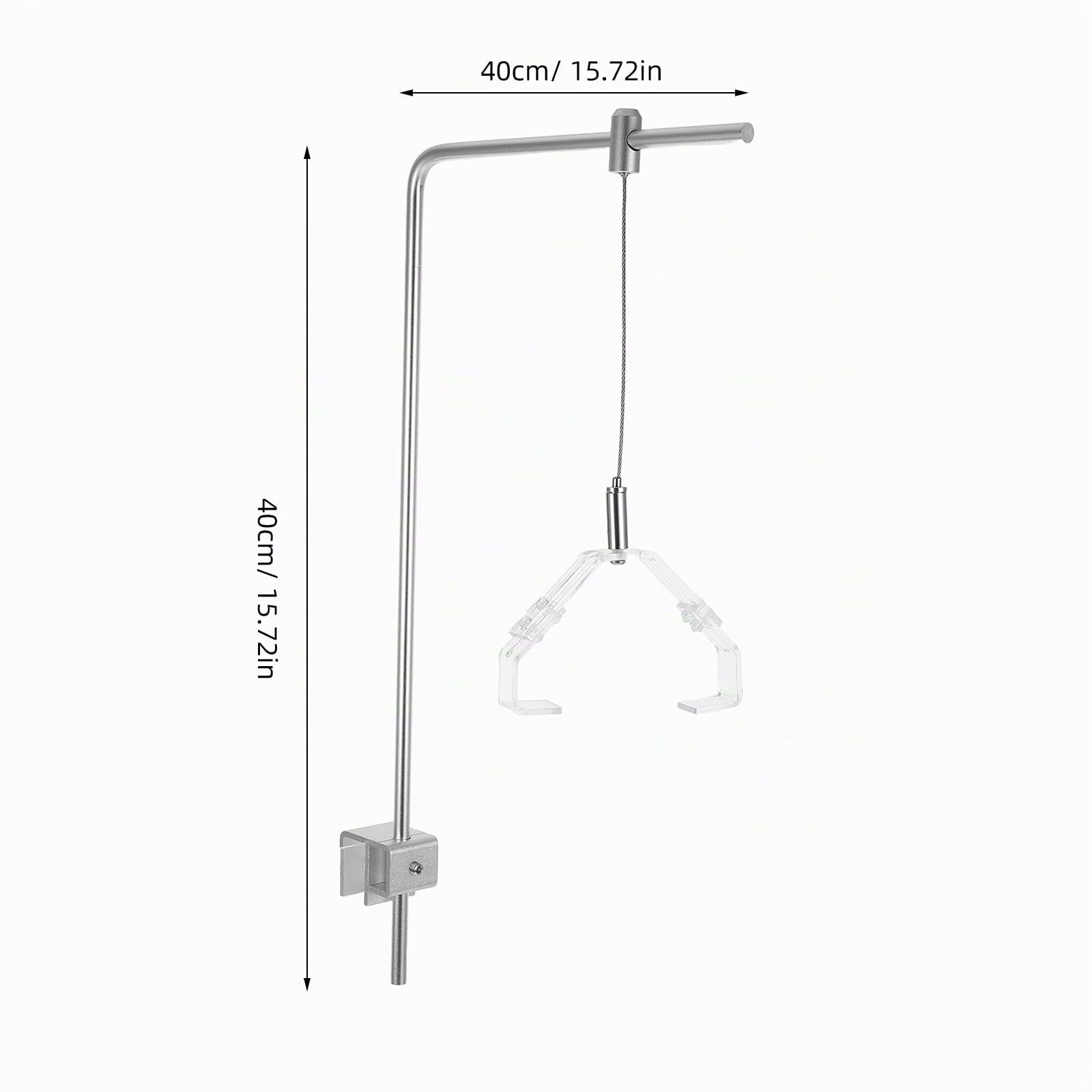 2 StüCke Aquarium-LichtstäNder Aluminium Legierung Fisch Tank Lampe HäNgende Halterung Verstellbarer Aquarium Beleuchtung Halter Licht Rack