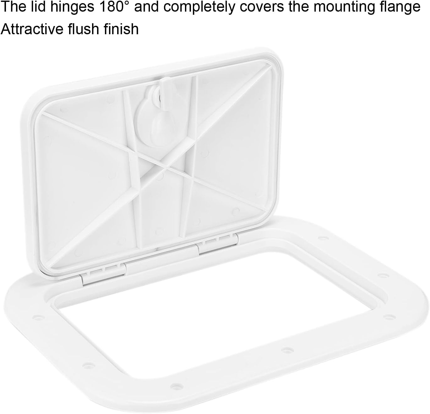 Marine Boat Deck Access, 14.8x11inch Deck Plate, Deck Boat Access Covers for RV,Motorhome, Yachts
