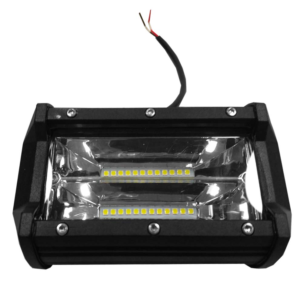 LZQ Reflektor roboczy 8 x 72 W LED dodatkowy reflektor offroad, 43200 lm, 10-30 V, 6000 K, światło robocze, wodoszczelny, IP67, 4 cale