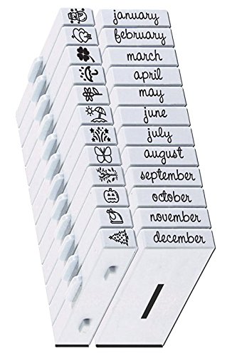 Contact USACU-07991 Months Planner Stamp Set