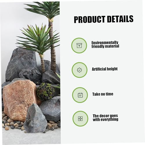Roches artificielles en mousse 3D pour paysage de jardin et décor de puits - 3