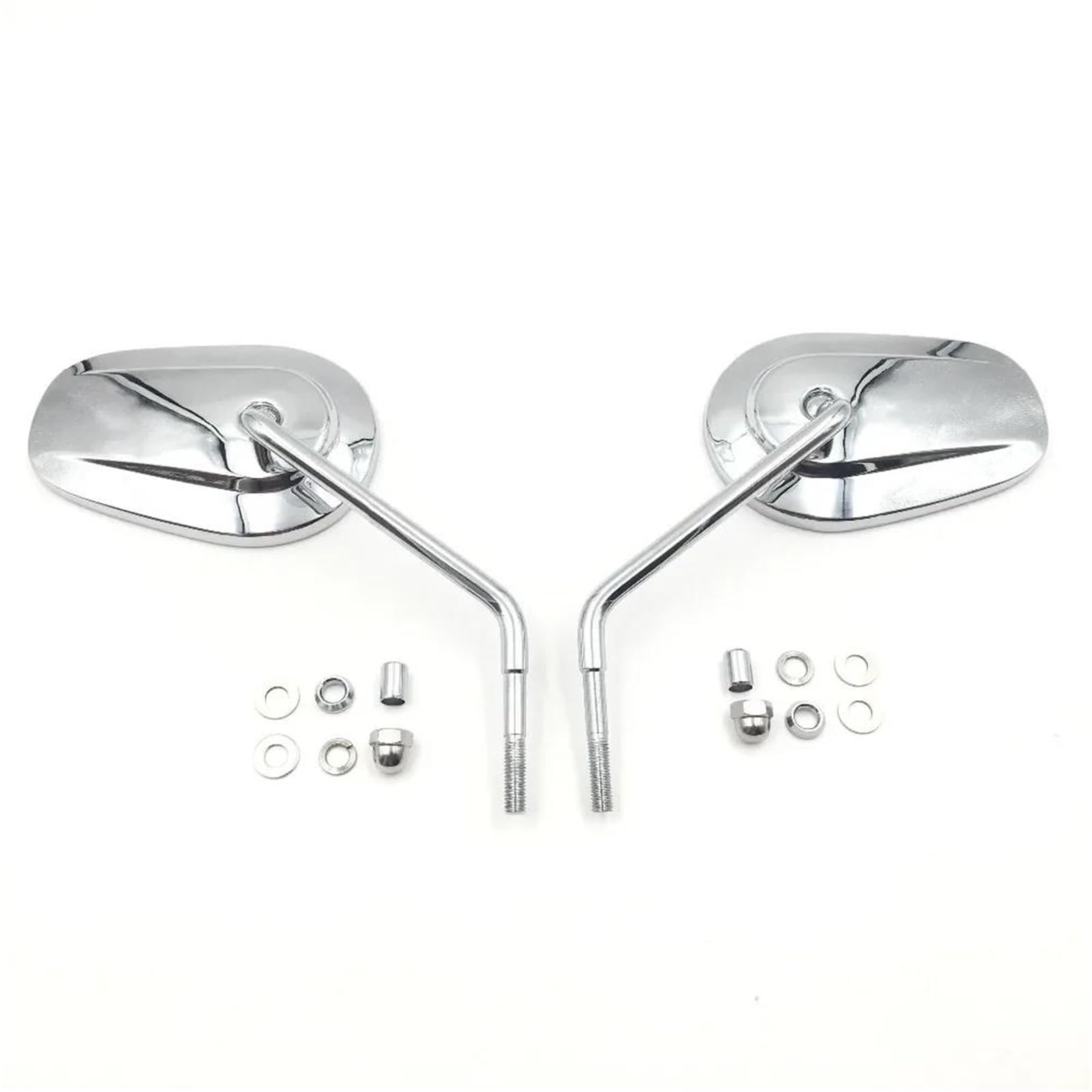 Espejos retrovisores para Harley Sportster XL 1200 883 cromados juego de retrovisores 8mm