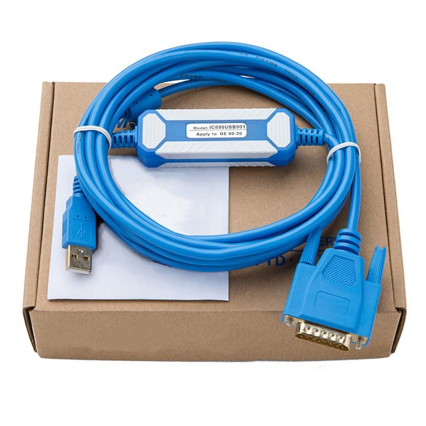 IC690USB901 for 90 30 Series Download Cable PLC Programming Cable Data Cable Gold Plated Interface Cable Interface